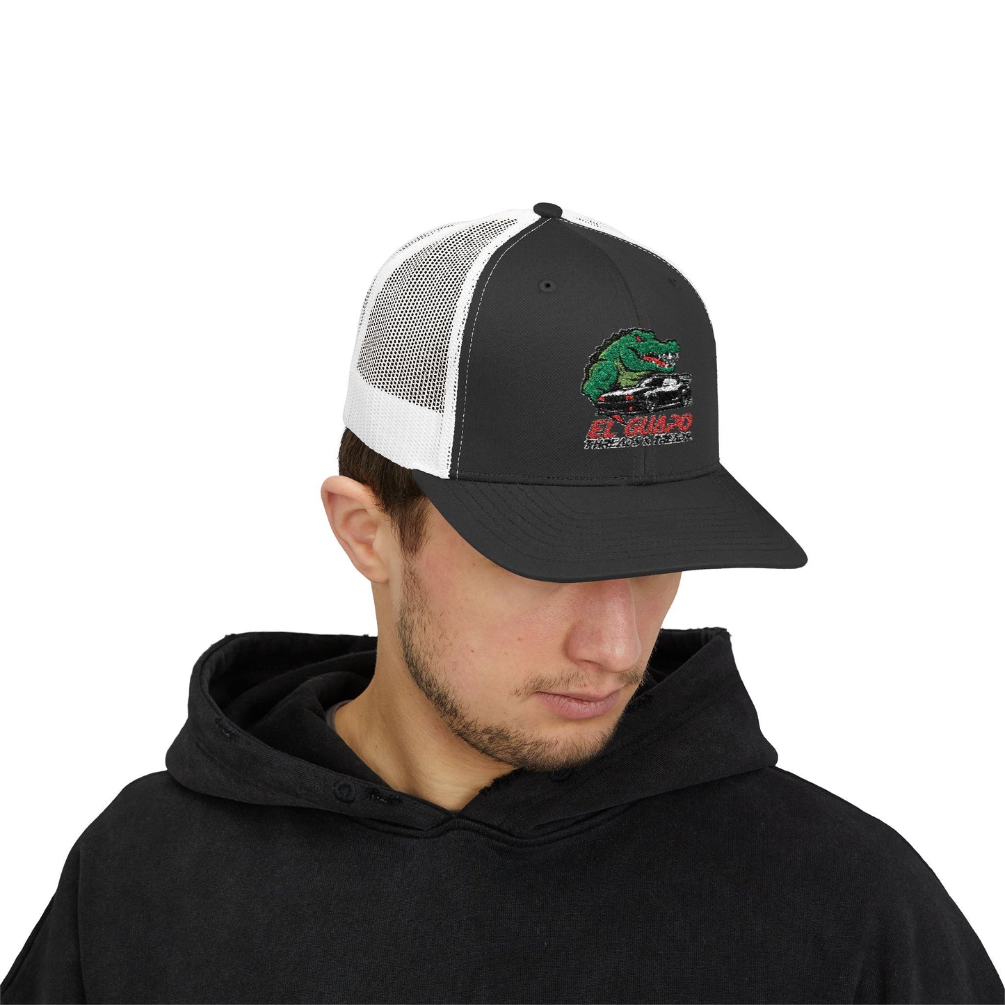 Embroidered Snapback Trucker Cap