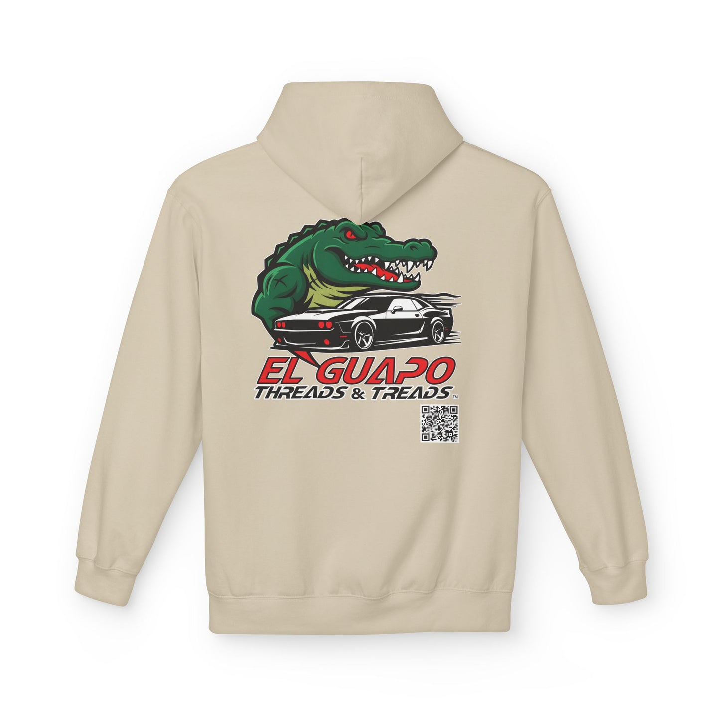 Graphic Hoodie with Car Design Unisex Fleece Sweatshirt