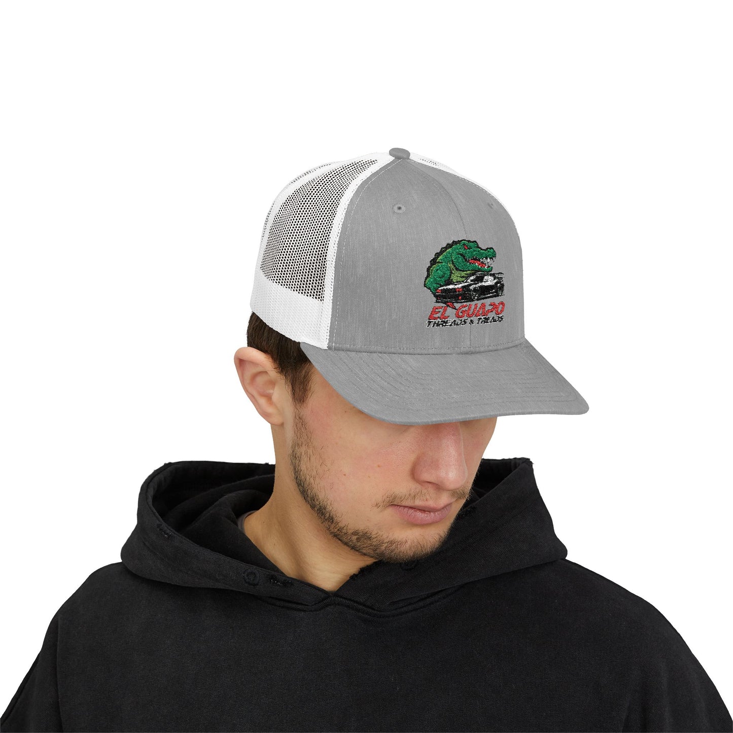 Embroidered Snapback Trucker Cap