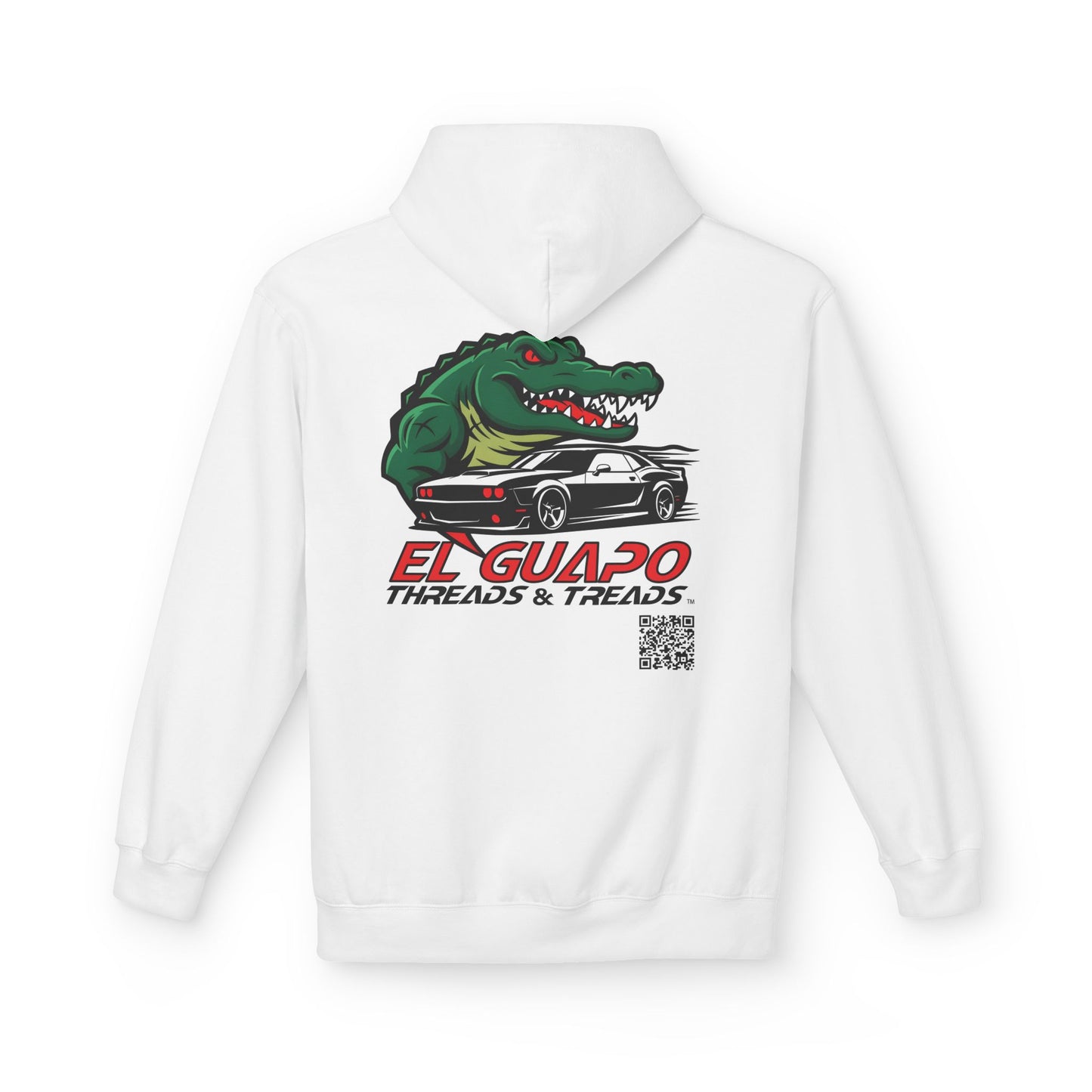 Graphic Hoodie with Car Design Unisex Fleece Sweatshirt