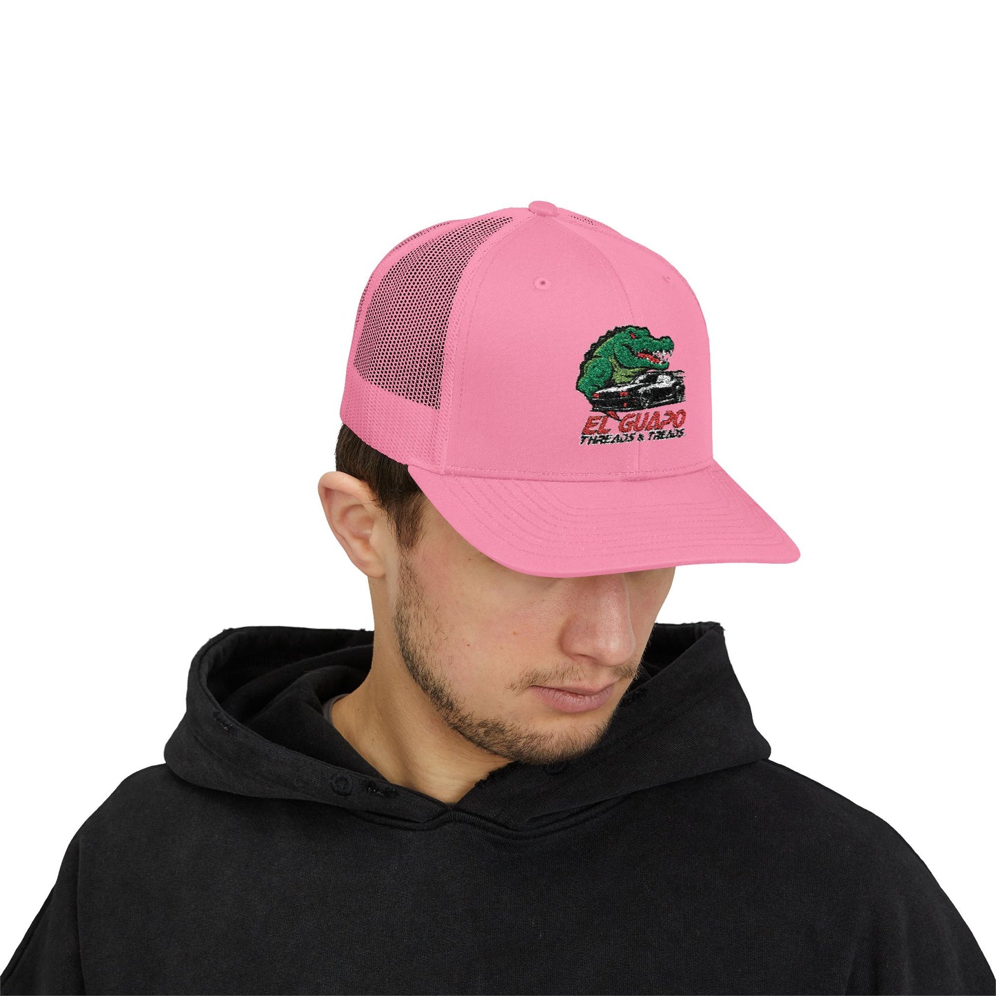 Embroidered Snapback Trucker Cap