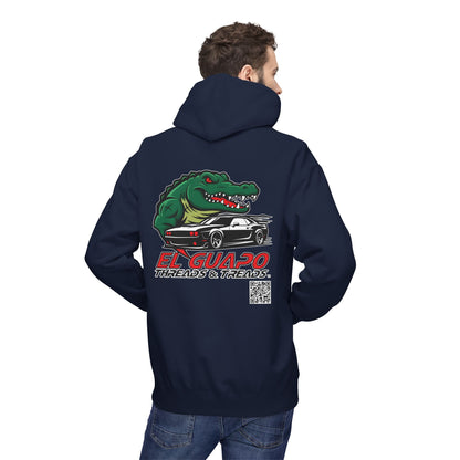 Graphic Hoodie with Car Design Unisex Fleece Sweatshirt