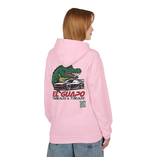 Graphic Hoodie with Car Design Unisex Fleece Sweatshirt