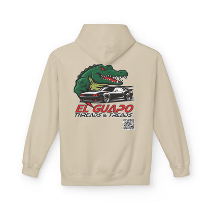 Graphic Hoodie with Car Design Unisex Fleece Sweatshirt