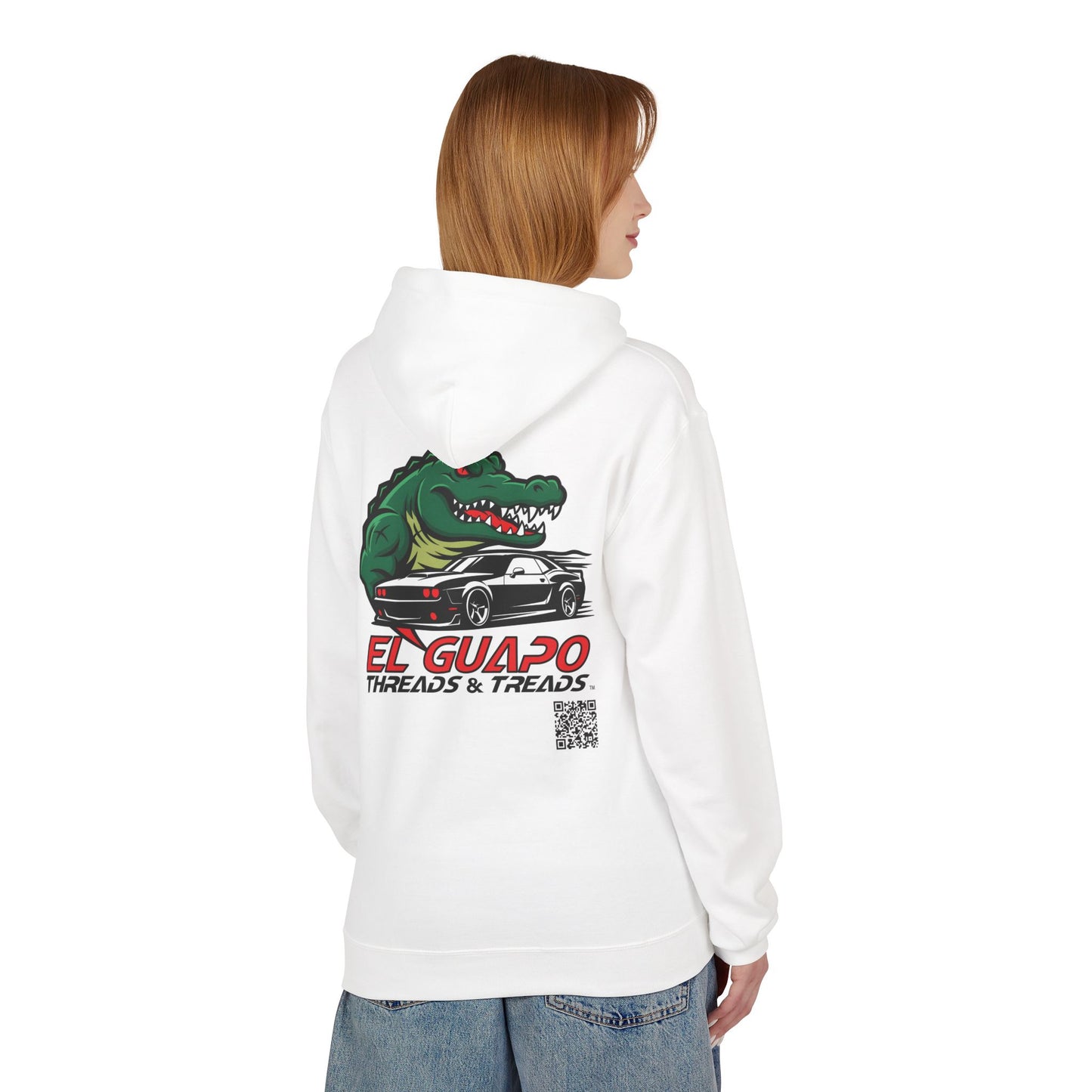 Graphic Hoodie with Car Design Unisex Fleece Sweatshirt