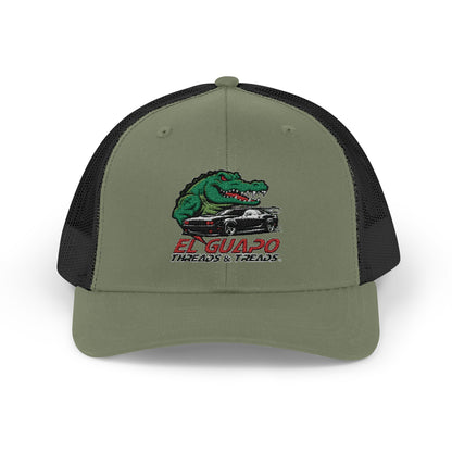 Embroidered Snapback Trucker Cap